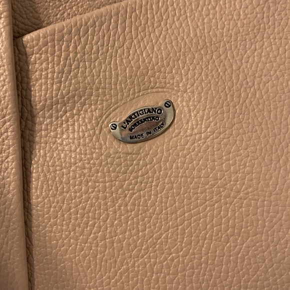 Mauve leather handbag - Picture 2 of 5